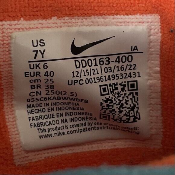 Nike Women's Free Run 2 Light Photo Blue Orange Midnight SZ/7 - Picture 14 of 14